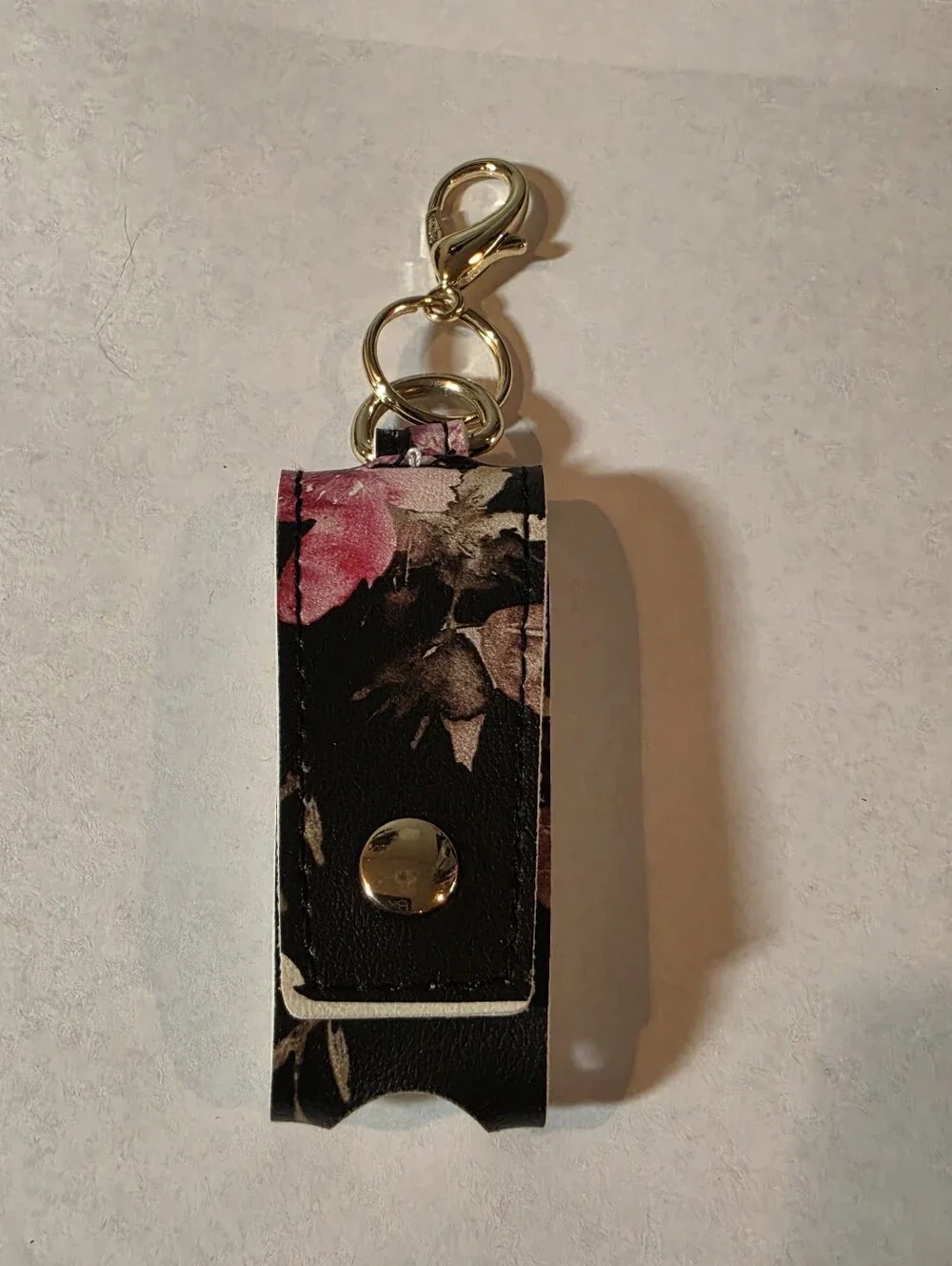Floral Hand Sanitizer Holder Keychain
